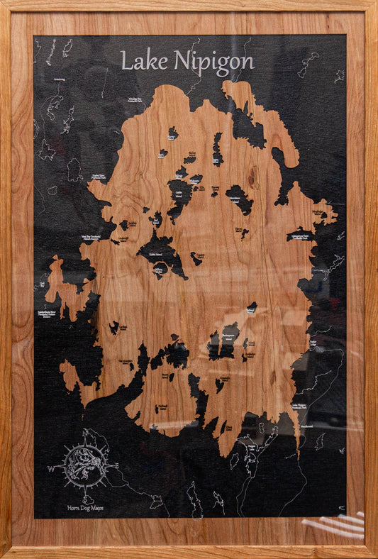 Nipigon - Flat lake map