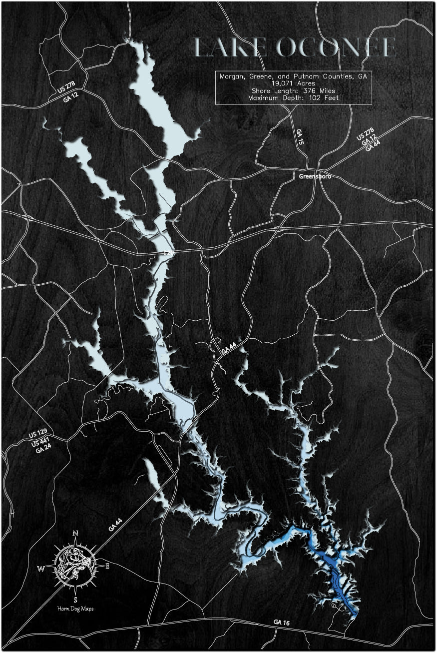 Lake Oconee in Morgan, Greene, Putnam Counties, GA