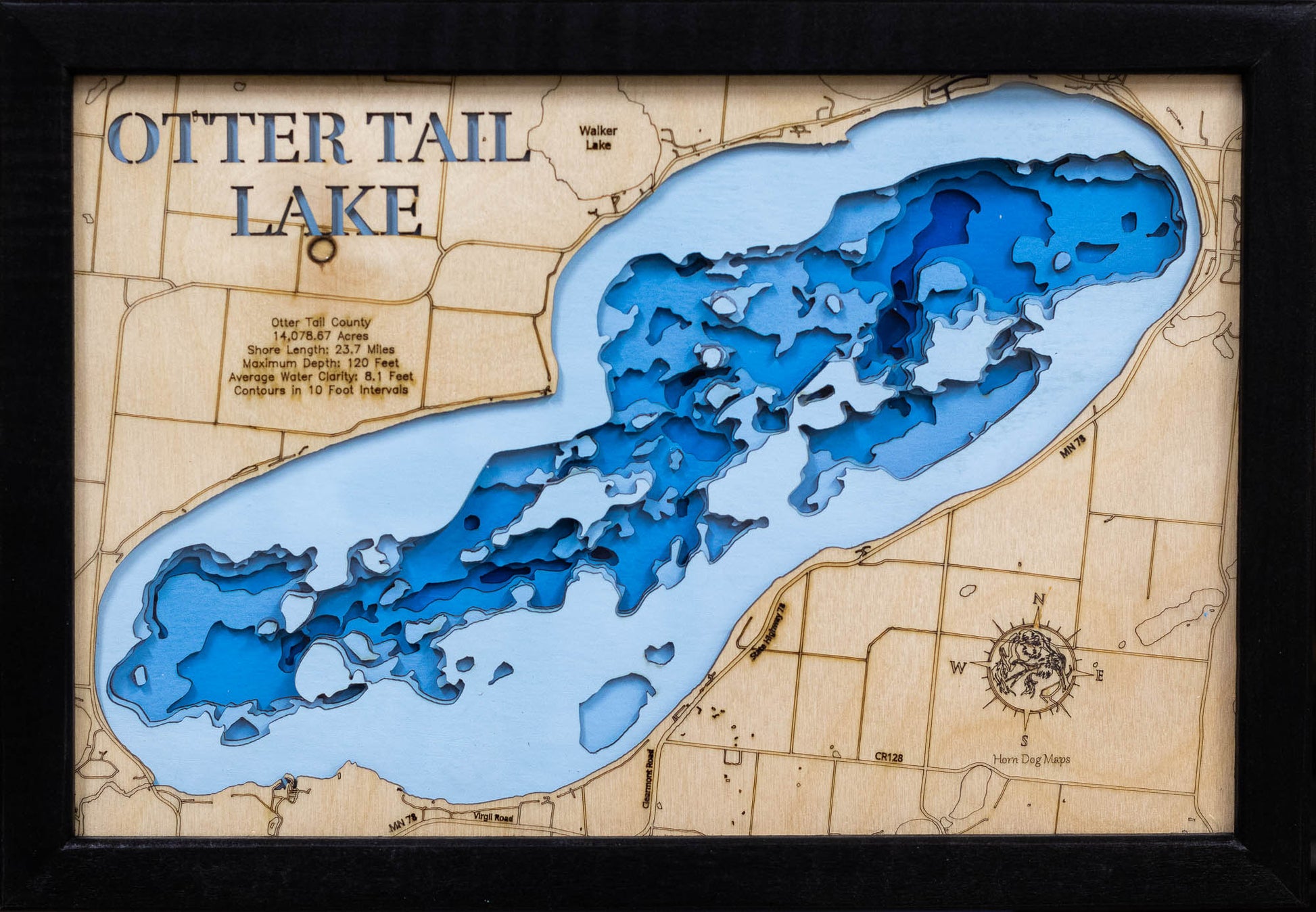 Otter Tail Lake in Otter Tail County, Minnesota