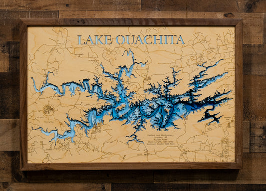 Lake Ouachita in Graland and Montgomery Counties, AR