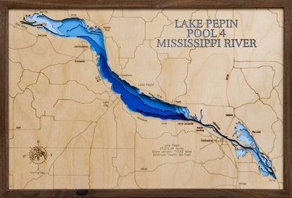 Lake Pepin in Goodhue County, Minnesota and Pepin County, Wisconsin