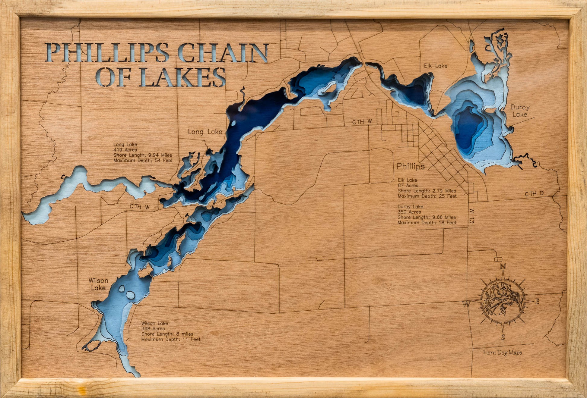Phillips Chain of Lakes in Price County, WI