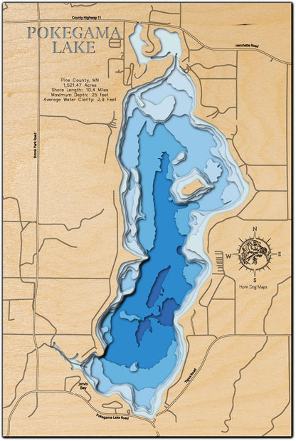 Pokegama Lake in Pine County, MN