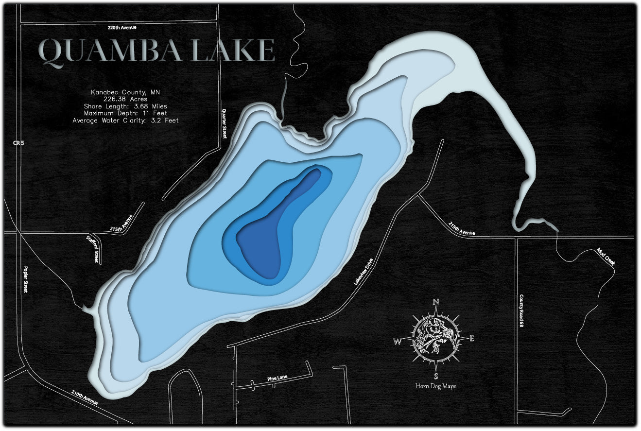 Quamba Lake in Kanabec County, MN