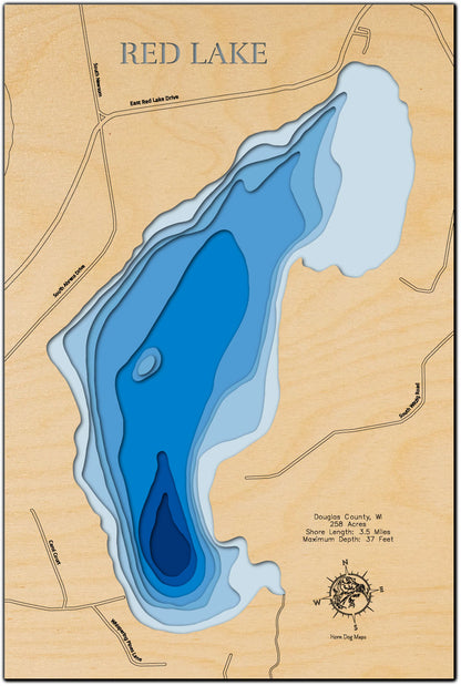 Red Lake in Douglas County, WI