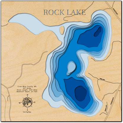 Rock Lake in Crow Wing County, MN 