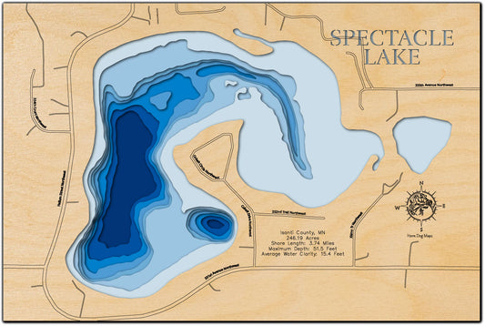 Spectacle Lake in Isanti County, MN