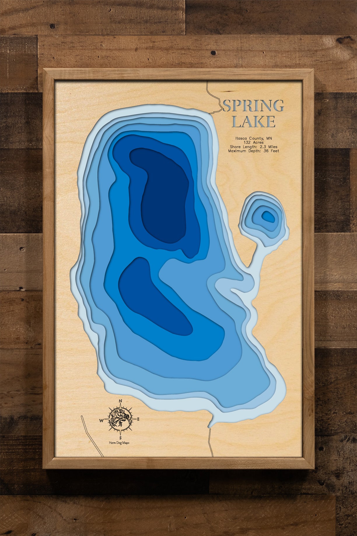 Spring Lake Minnesota Map Spring Lake in Itasca County, MN – Horn Dog Maps