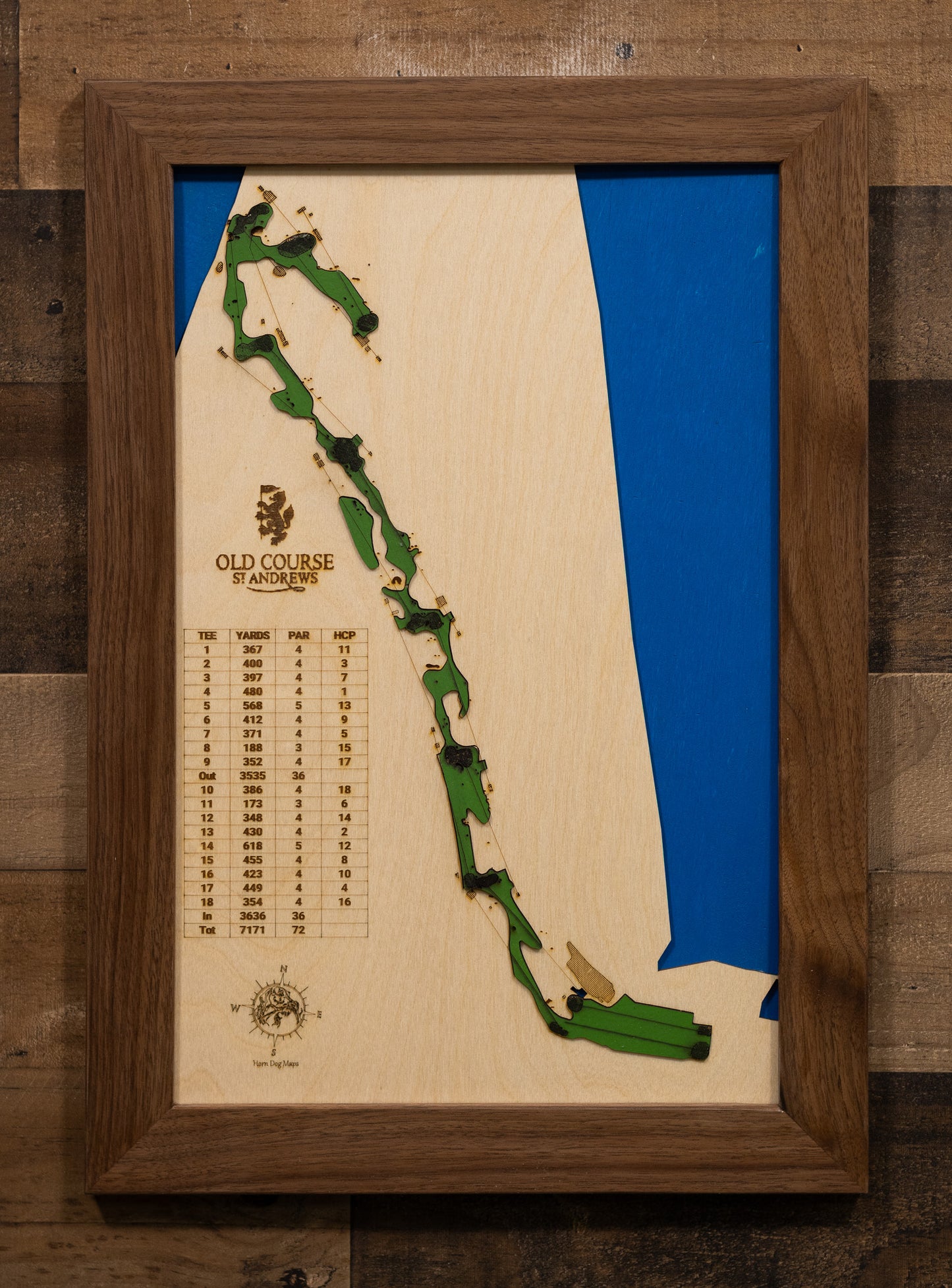 St Andrews Old Course Golf Map