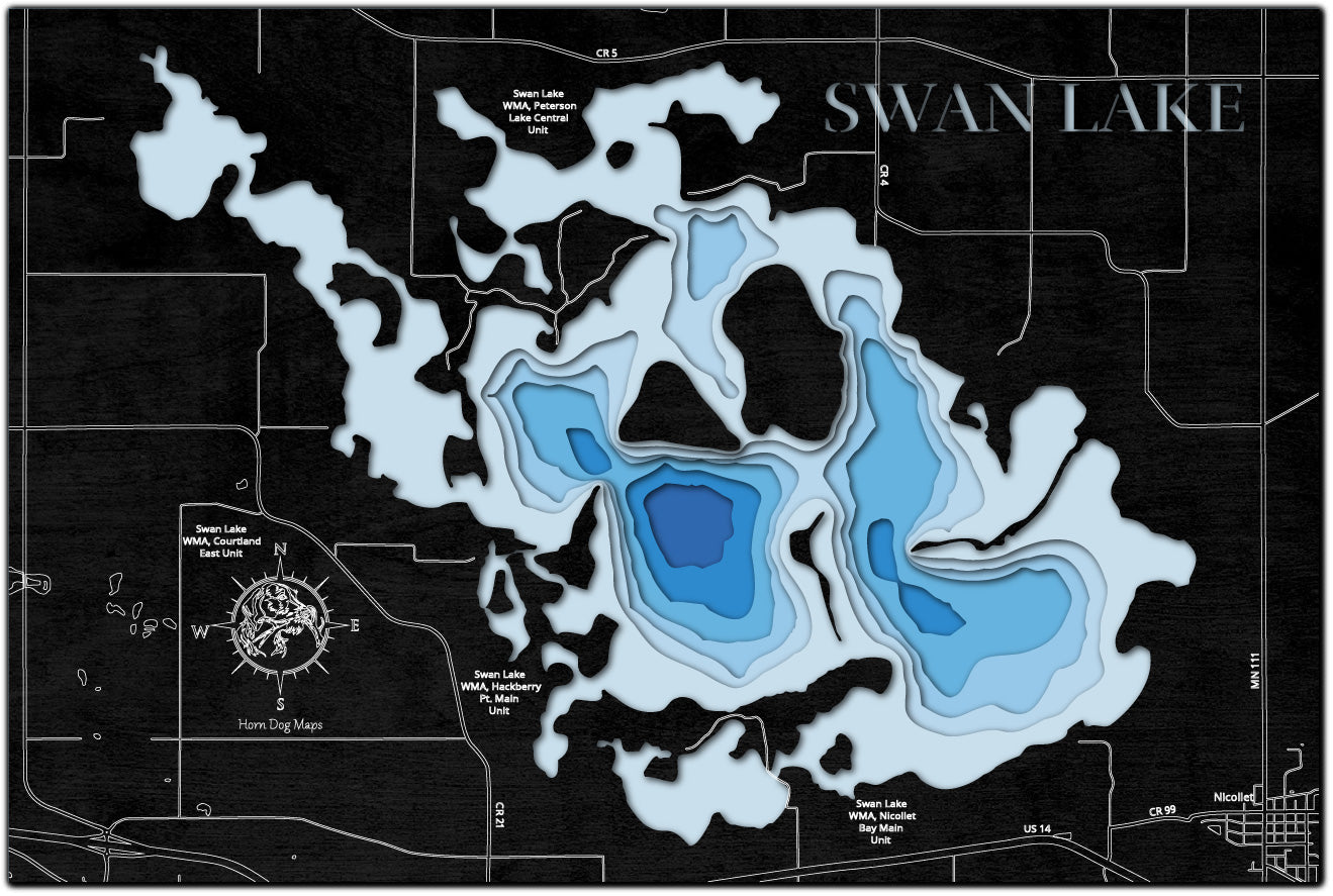 Swan Lake in Nicollet County, MN