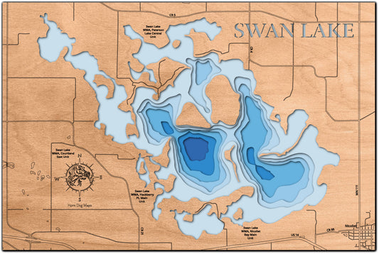 Swan Lake in Nicollet County, MN