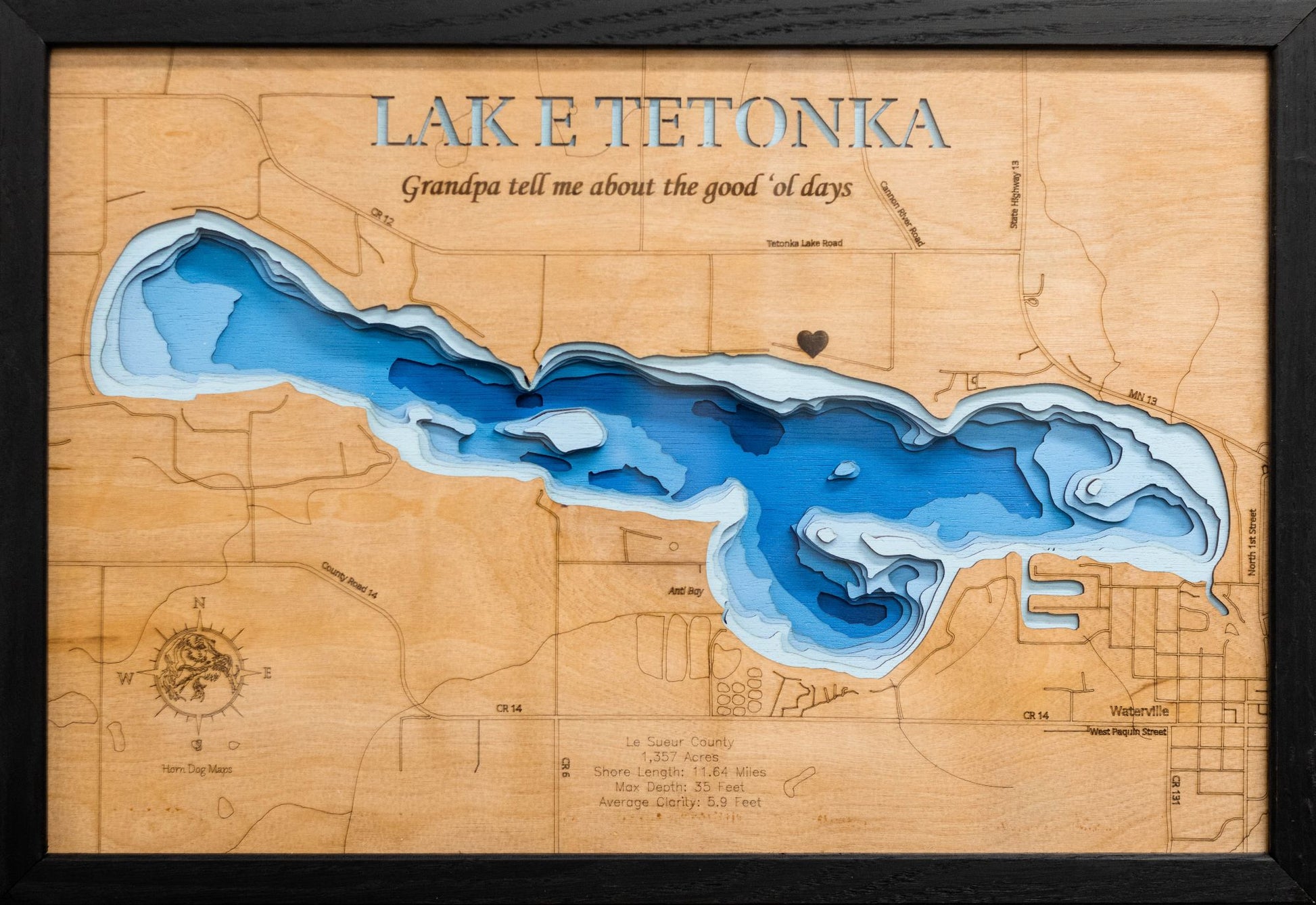 Lake Tetonka in Le Sueur County, Minnesota