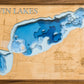 North and South Twin  Lakes in  Vilas County,  WI