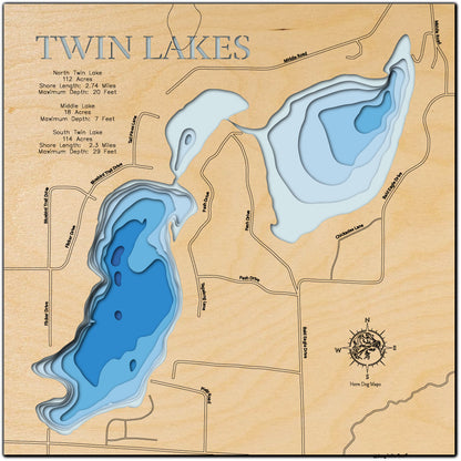 Twin Lakes in Washburn County, WI