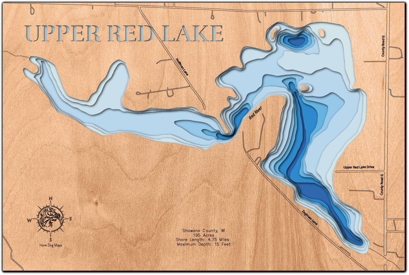 Upper Red Lake in Shawano County, WI