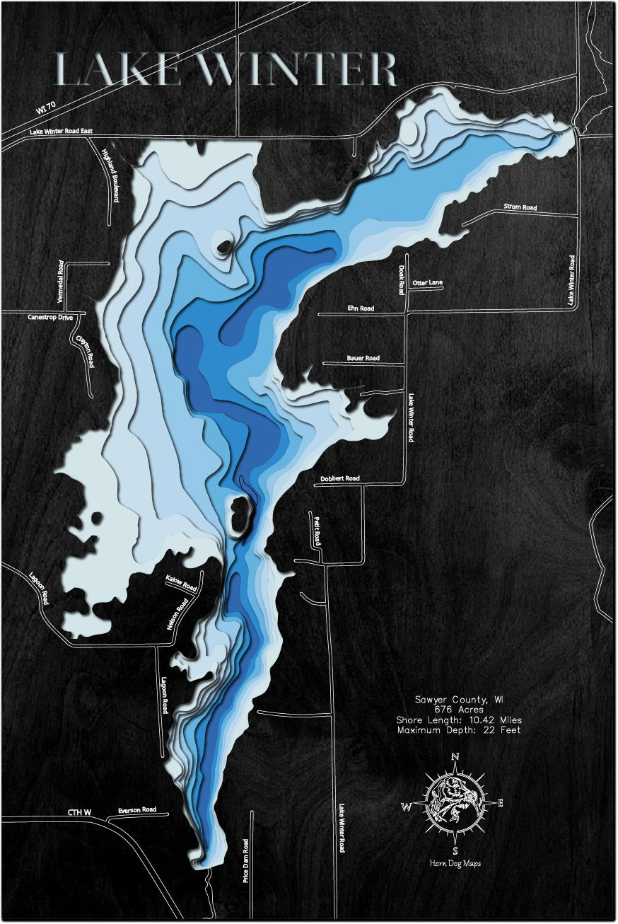 Lake Winter in Sawyer County, WI