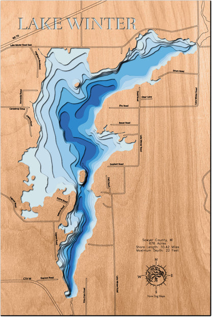 Lake Winter in Sawyer County, WI