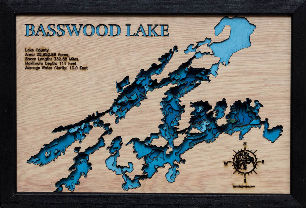 Basswood Lake in Lake County, MN and Ontario, Canada