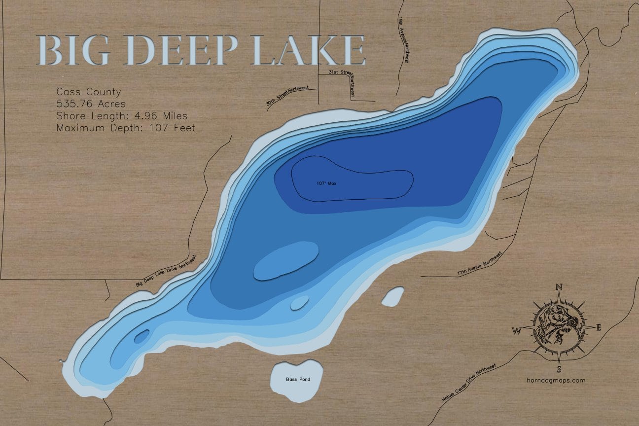 Big Deep Lake in Cass County, MN