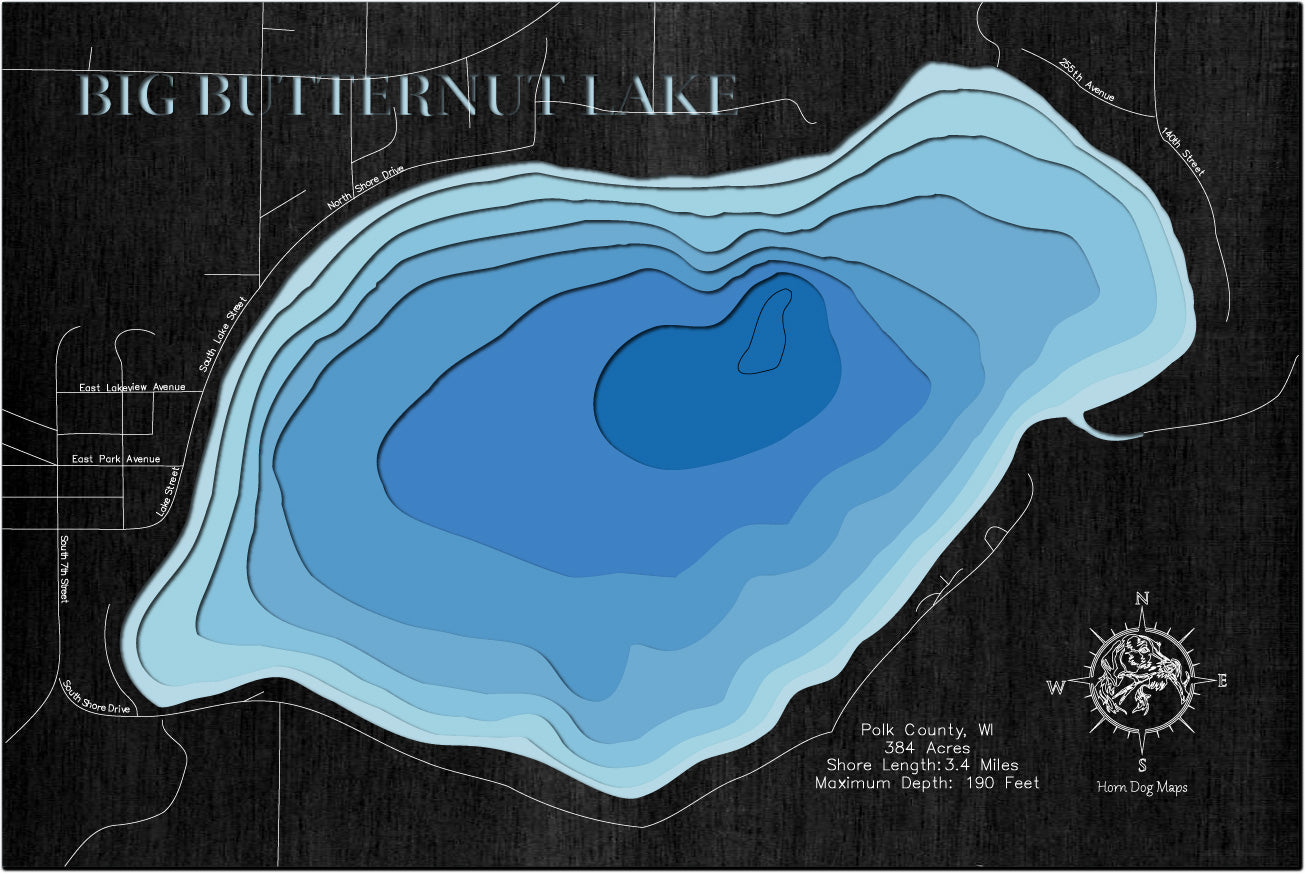 Big Butternut Lake in Polk County, WI