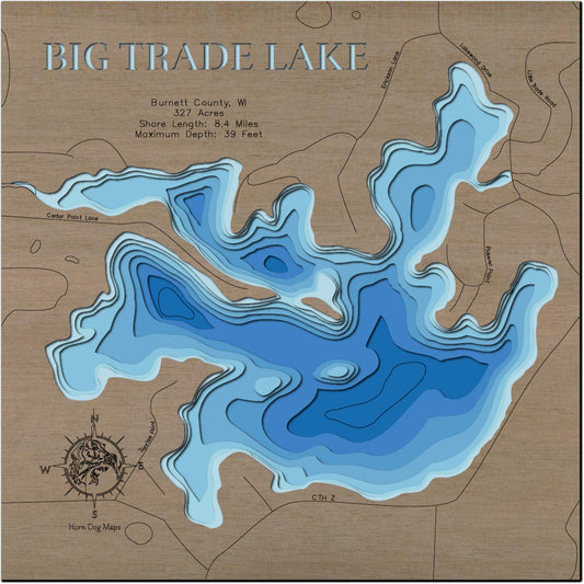 Big Trade Lake in Burnett County, WI