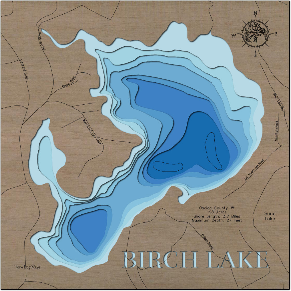 Birch Lake in Oneida County, WI