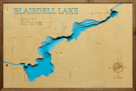 Blaisdell Lake in Sawyer County, WI