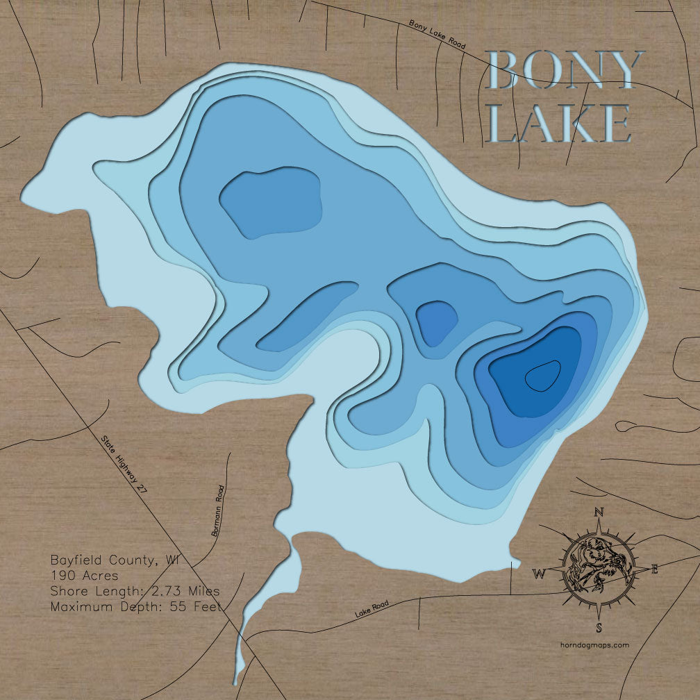 Bony Lake in Bayfield County, WI