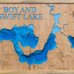 Boy and Swift Lakes in Cass County, MN
