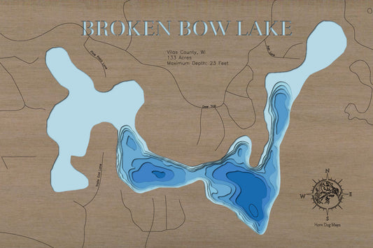 Broken Bow Lake in Vilas County, WI