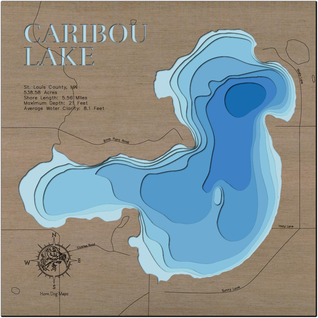 Caribou Lake in St. Louis County, MN
