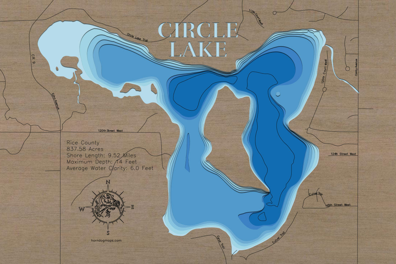 Circle Lake in Rice County, MN