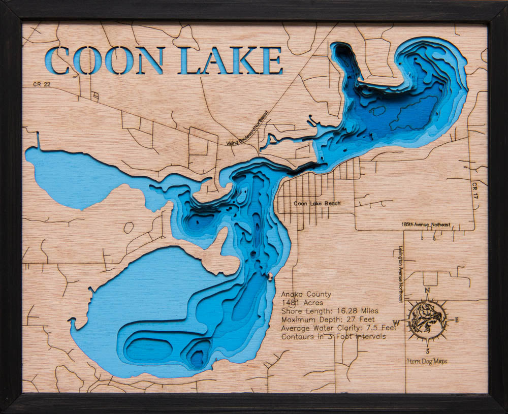 Coon lake in Anoka County, MN