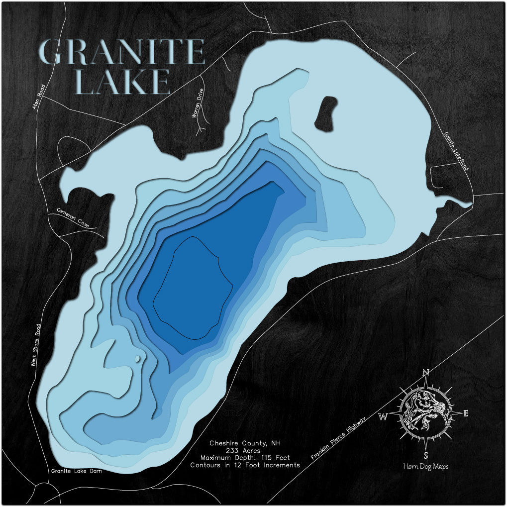 Granite Lake in Cheshire County, NH