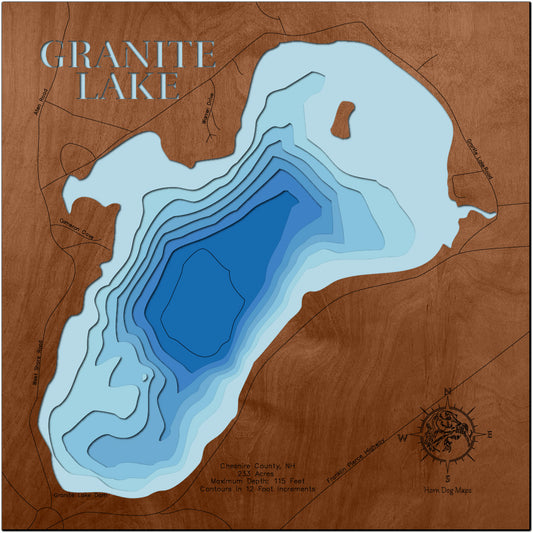 Granite Lake in Cheshire County, NH