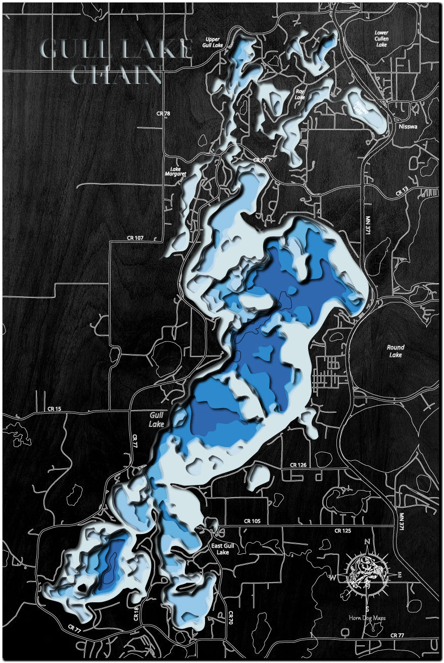 Gull Lake Chain in Cass County, MN