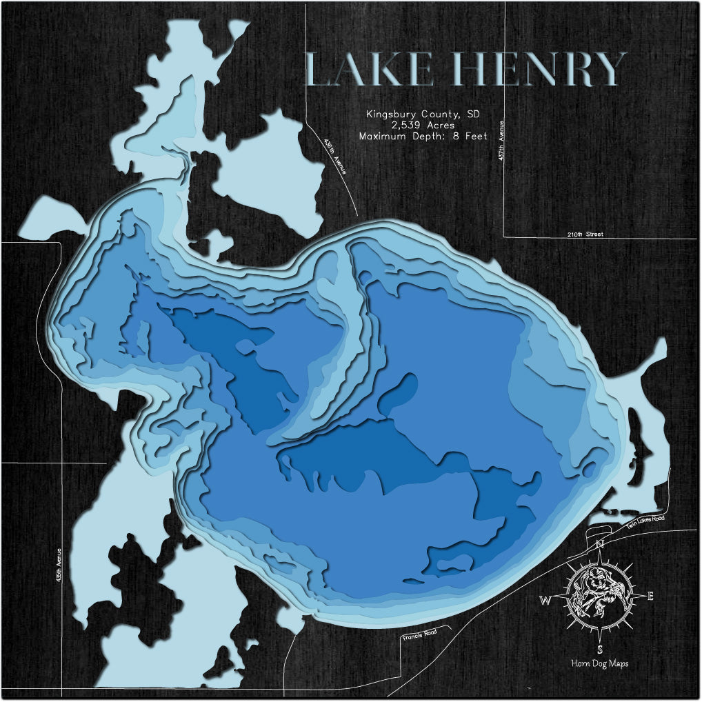 Lake Henry in Kingsbury County, SD
