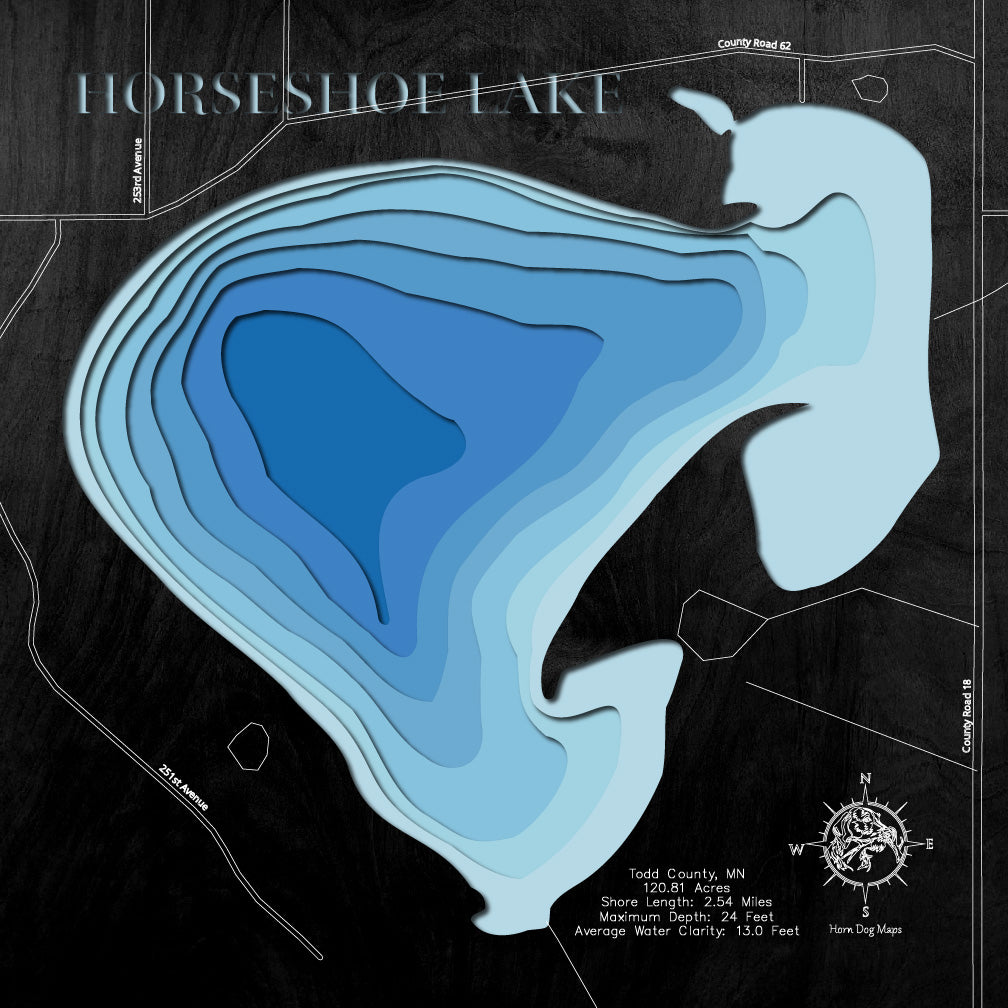 Horseshoe Lake in Todd County, MN