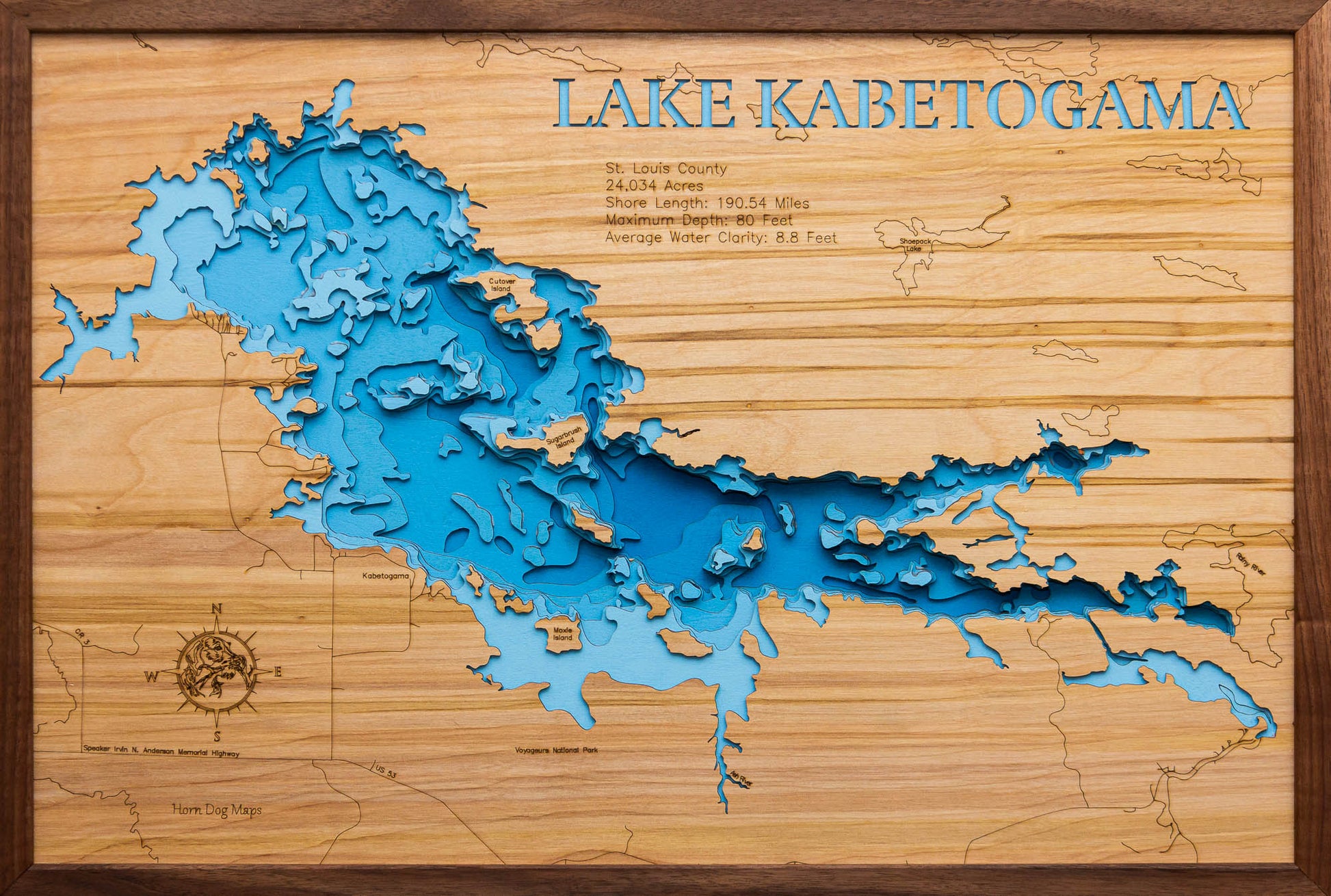 Kabetogama Lake in St. Louis County, Minnesota