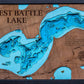 3d Depth Map of West Battle Lake in Otter Tail County, Minnesota