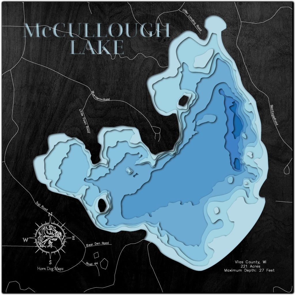 McCullough Lake in Vilas County, WI