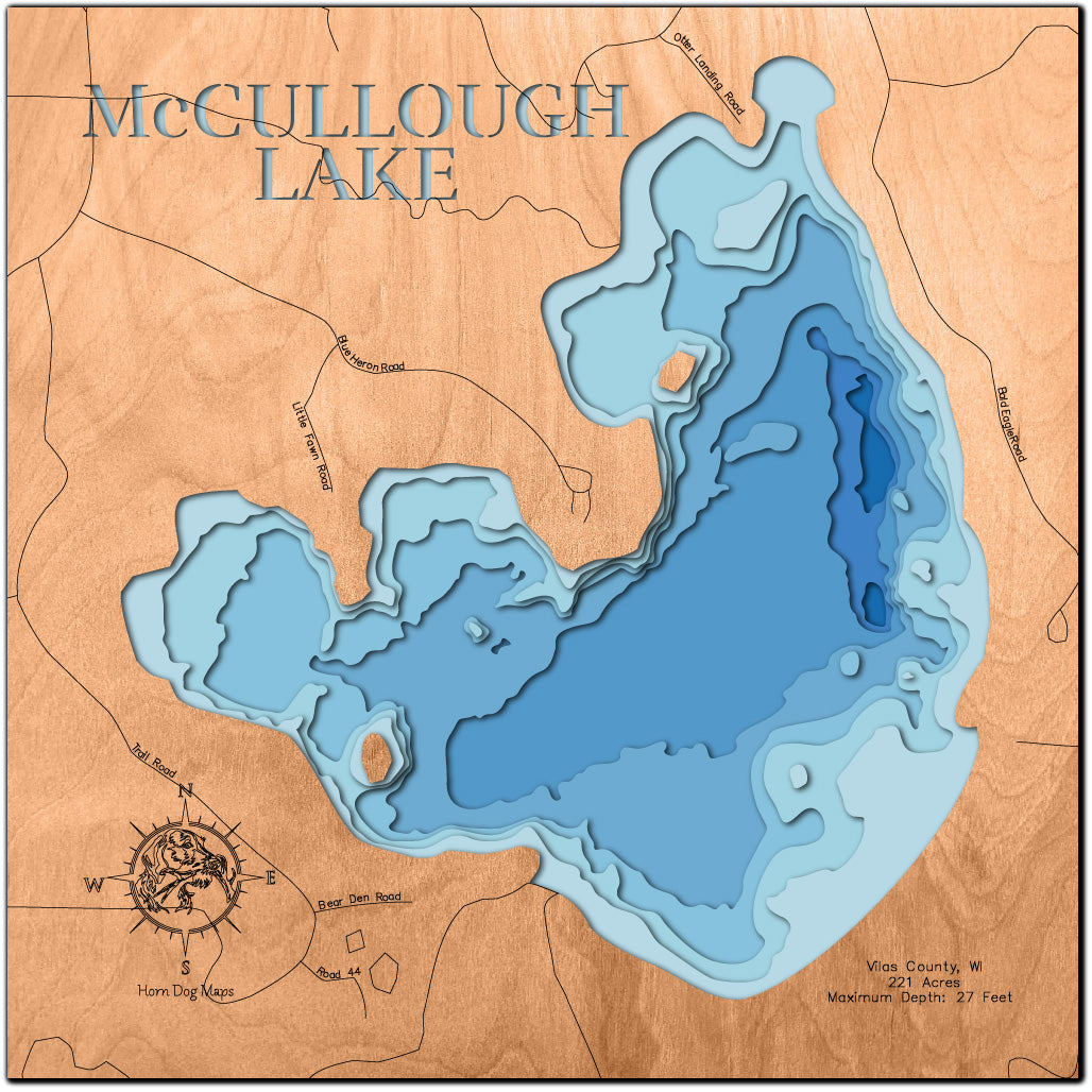 McCullough Lake in Vilas County, WI