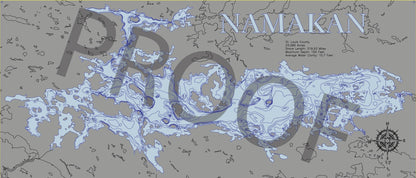 Namakan (St. Louis) custom 3D wood map, perfect for home decor and gifts.