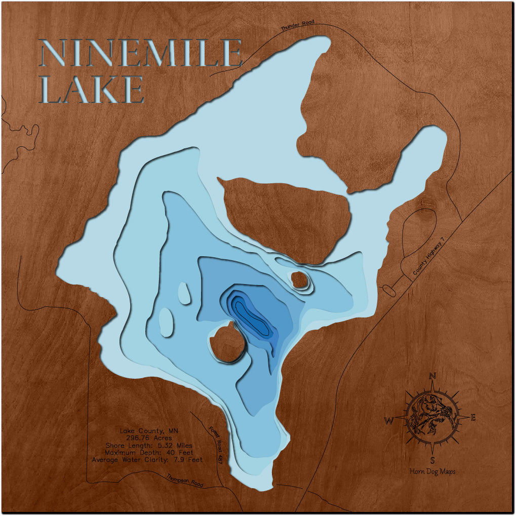 Ninemile Lake in Lake County, MN