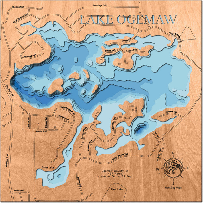 Lake Ogemaw in Ogemaw County, MI