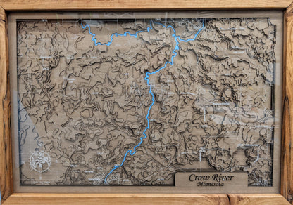 Crow River Topographical Map