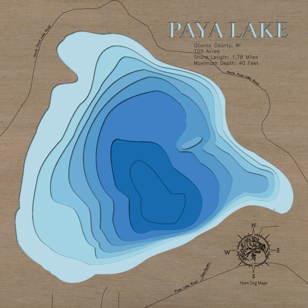 Paya Lake in Oconto County, WI