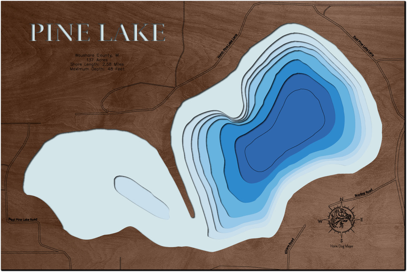 Pine Lake in Waushara County, WI