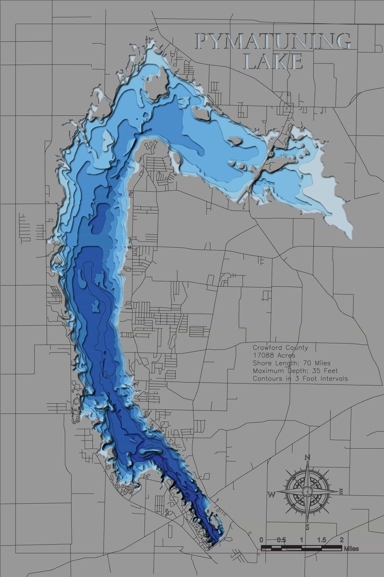 Pymatuning Reservoir horndogmaps