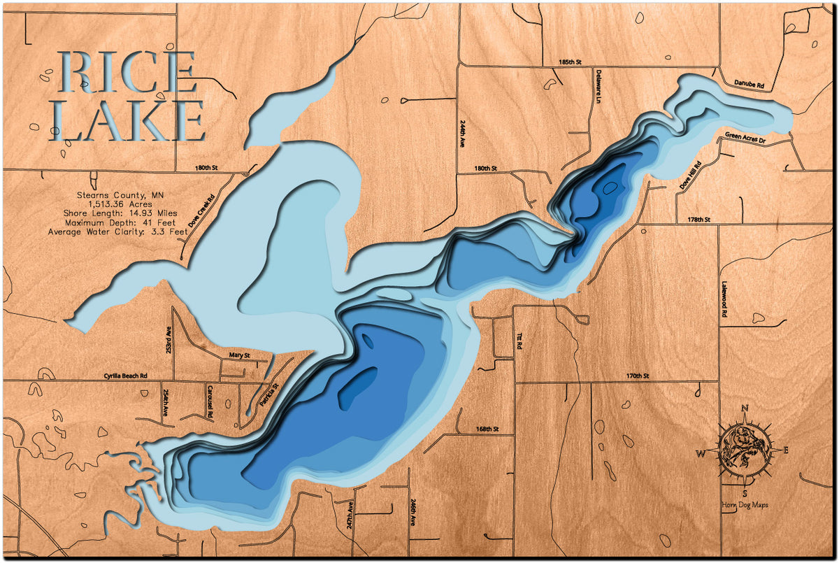 Lower Rice Lake Rice Lake in Stearns County, MN